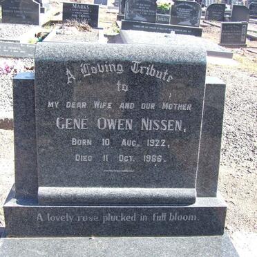 NISSEN Gené Owen 1922-1966