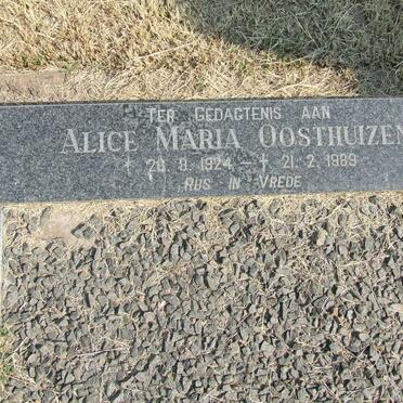 OOSTHUIZEN Alice Maria 1924-1989