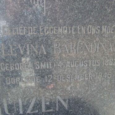OOSTHUIZEN Levina Barendina nee SMIT 1882-1945