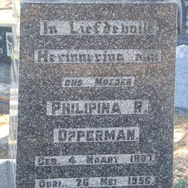 OPPERMAN Philipina R. 1887-1956