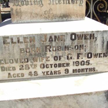 OWEN Ellen Jane nee ROBINSON -1905