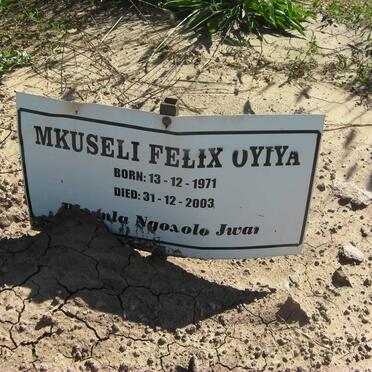 OYIYA Mkuseli Felix 1971-2003