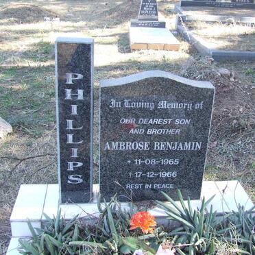 PHILLIPS Ambrose Benjamin 1965-1966
