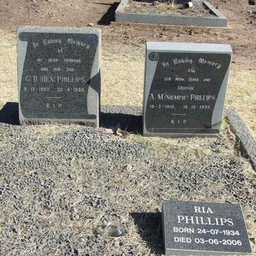 PHILLIPS G.B. 1907-1969 &amp; A.M. 1910-1995 :: PHILLIPS Ria 1934-2006