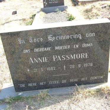 PASSMORE Annie 1882-1978