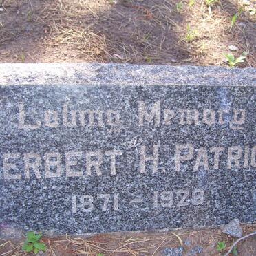 PATRICK Herbert H. 1871-1928