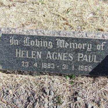 PAUL Helen Agnes 1883-1966