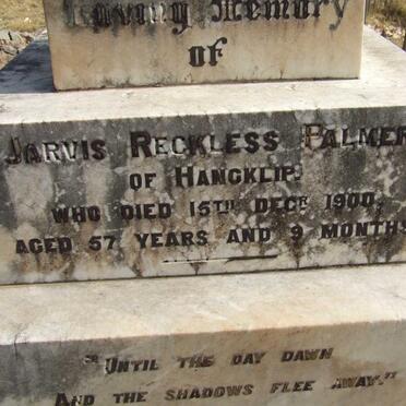 PALMER Jarvis Reckless -1900 