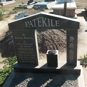 PATEKILE Theodore Sinelizwi 1989-2003