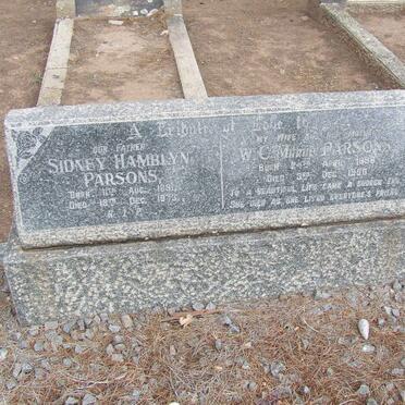 PARSONS Sidney Hamblyn 1891-1973 &amp; W.C. 1898-1950