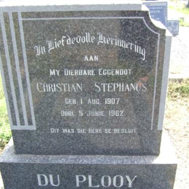 PLOOY Christian Stephanus, du 1907-1962