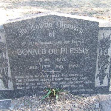 PLESSIS Donald, du 1876-1952