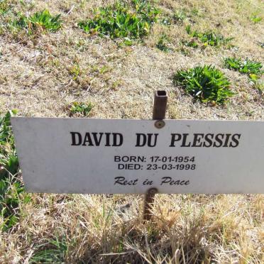 PLESSIS David, du 1954-1998