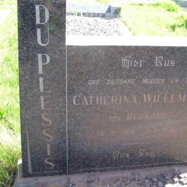 PLESSIS Jan, du 1893-1965 &amp; Catherina Willemina BERNARD 1904-1976