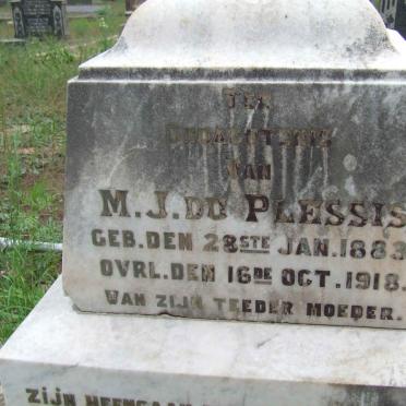 PLESSIS Jan, du 1857-1926 &amp; M.J. 1883-1918 