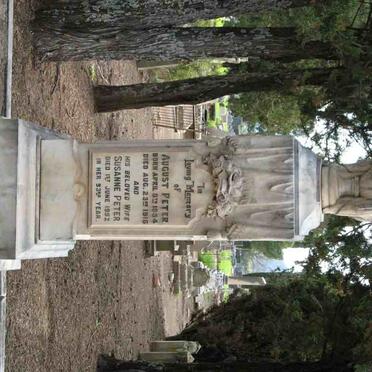 PETER August 1854-1916 &amp; Susanne -1952