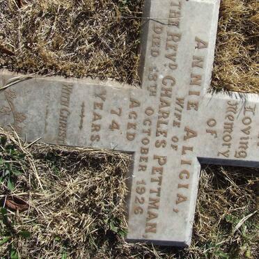 PETTMAN Annie Alicia -1926