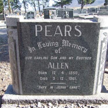 PEARS Allen 1950-1961
