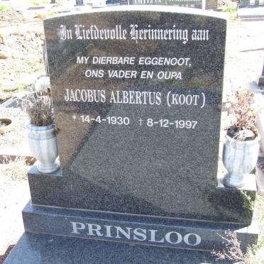 PRINSLOO Jacobus Albertus 1930-1997