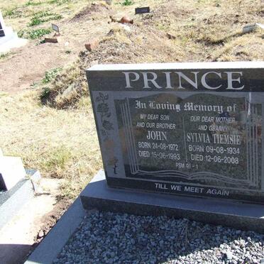 PRINCE John 1972-1993 &amp; Sylvia Tiemsie 1934-2008