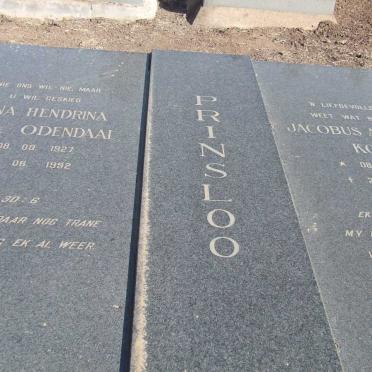 PRINSLOO Jacobus Albertus Kobie &amp; Anna Hendrina ODENDAAL 1927-1992