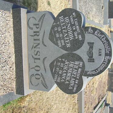 PRINSLOO Hendrik Beltzazer 1918-1989 &amp; Wilhelmina Hendrika Johanna 1918-2004