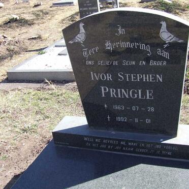 PRINGLE Ivor Stephen 1963-1992