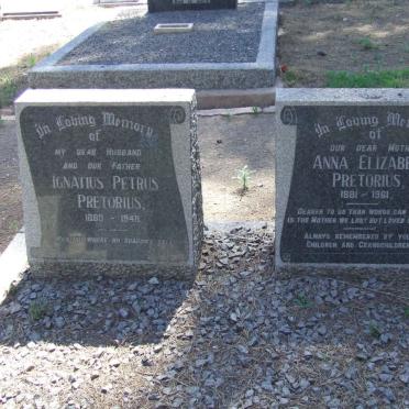 PRETORIUS Ignatius Petrus 1880-1948 &amp; Anna Elizabeth 1881-1961