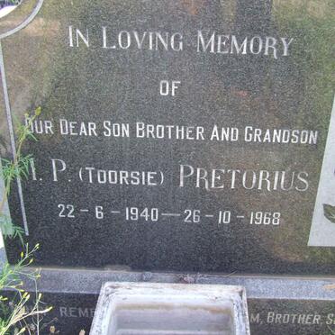 PRETORIUS I.P. 1940-1968