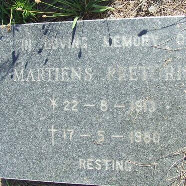 PRETORIUS Martiens 1913-1980