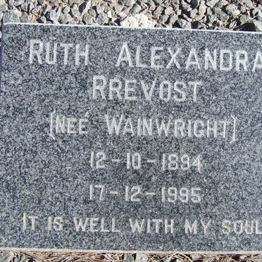 PREVOST Henri Arthur 1887-1965 &amp; Ruth Alexandra WAINWRIGHT 1894-1995