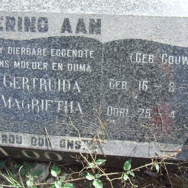 PRINSLOO Gertruida Magrietha nee GOUWS 1902-1955
