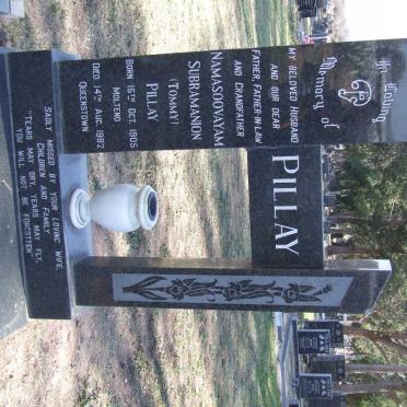 PILLAY Namasoovayam Subramanion 1905-1982