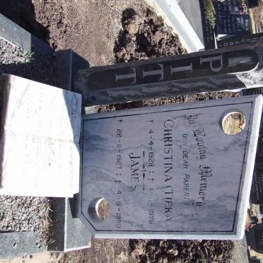 PITT James 1927-1990 &amp; Christina 1928-1996