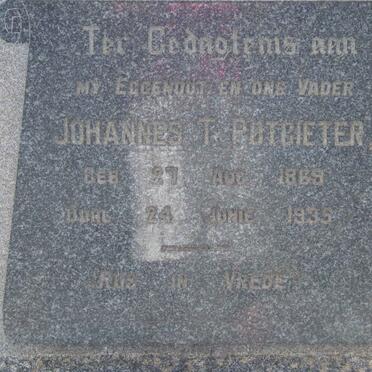 POTGIETER Johannes T. 1869-1935