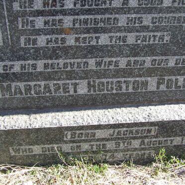 POLLOCK James 1874-1945 &amp; Margaret Houston JACKSON -1953