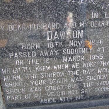 PONG Dawson, Lo 1888-1955