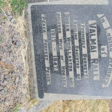 RALL Valmai formerly BURNETT 1912-1947