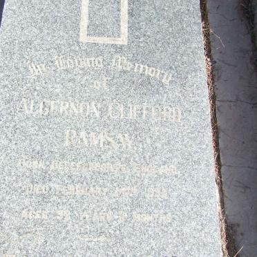 RAMSAY Algernon Clifford -1959