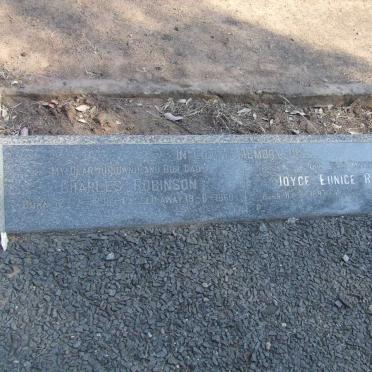 ROBINSON Charles 1885-1960 &amp; Joyce Eunice 1897-1985