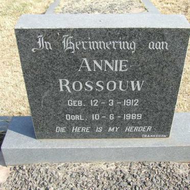 ROSSOUW Annie 1912-1989