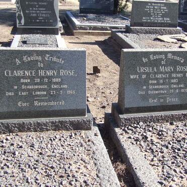 ROSE Clarence Henry 1889-1965 &amp; Ursula Mary 1893-1970