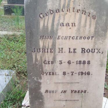 ROUX Jurie H., le 1888-1916