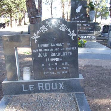 ROUX Jean Charlotte, le nee LOPPNOW 1936-1969