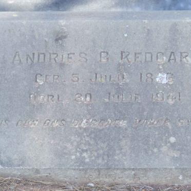 REDGARD Andries B. 1856-1941
