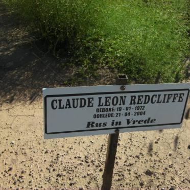 REDCLIFFE Claude Leon 1972-2004