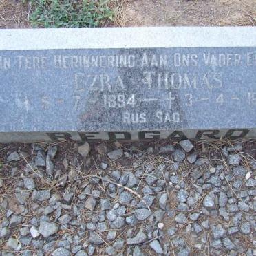 REDGARD Ezra Thomas 1894-1973