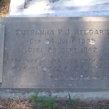 REDGARD Sussana P.J. 1859-1942