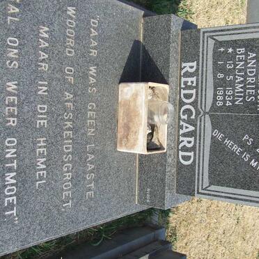 REDGARD Andries Benjamin 1934-1988