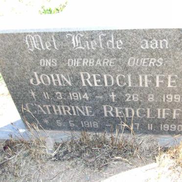 REDCLIFFE John 1914-1991 &amp; Cathrine 1918-1990